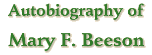 Autobiography of Mary F. Beeson