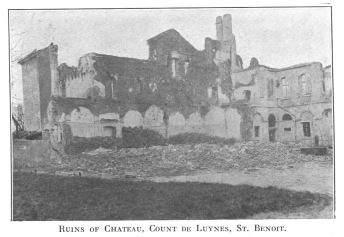 Ruins of Chateau, Count de Luynes, St. Benoit.