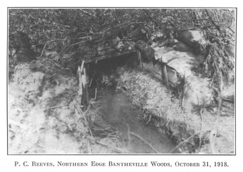 P.C. Reeves, Northern Edge Bantheville Woods, October 31, 1918.