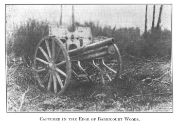 Captured in the Edge of Barricourt Woods.