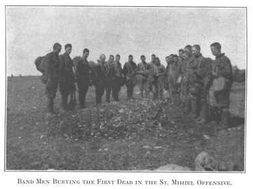 Band Men Burying the First Dead in the St. Mihiel Offensive.