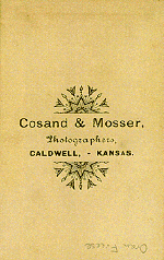Cosand and Mosser, Photographers, Caldwell, Kansas