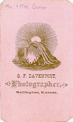 G. F. Davenport, Wellington, Kansas