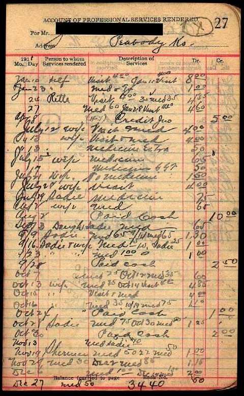 page 27 from the Account Book