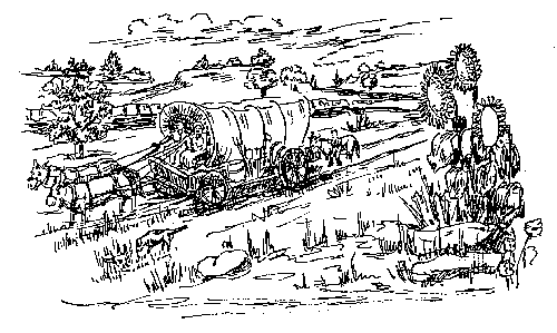 Wagon on the Trail