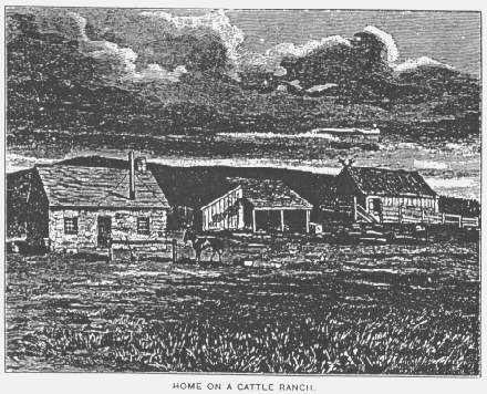 HOME ON A CATTLE RANCH.