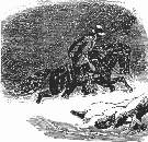 PONY EXPRESS IN MOUNTAIN STORM.