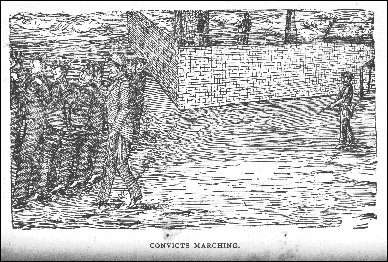 Convicts marching