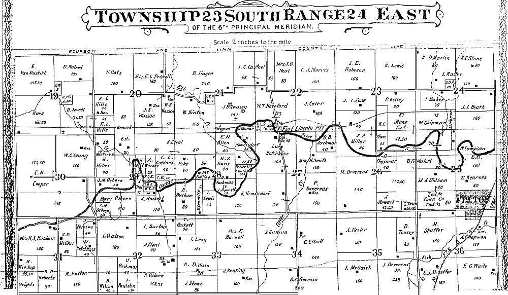 Very large view of map of Freedom Township