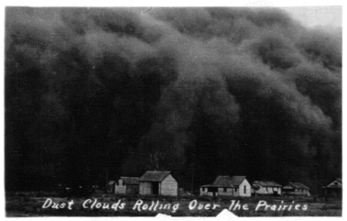 Dust Clouds Rolling Over The Prairies