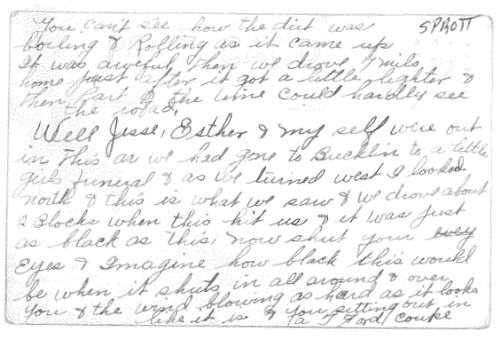 Text on Back of Postcard