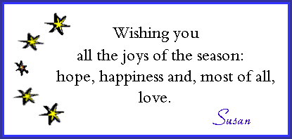 Inside card:  'Wishing you hope, happiness and, most of all, love.'