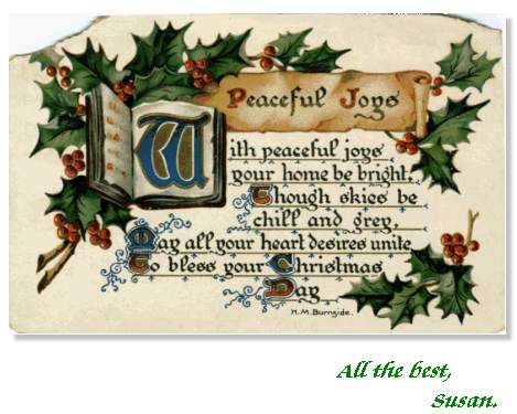 Peaceful Joys ... may all your heart desires become united to bless your Christmas Day.