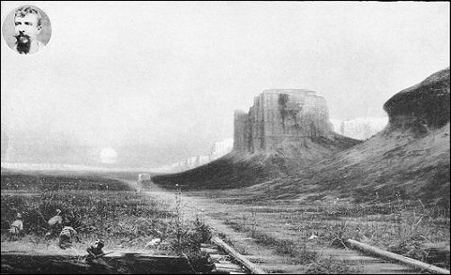 [Beautiful painting of Chimney Rock.]