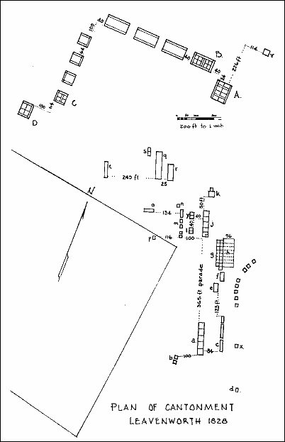 [Cantonment Leavenworth plan]