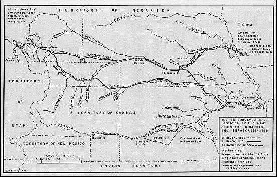 Roadbuilding in Nebraska Territory, 1855-56