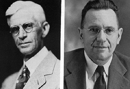 University of Kansas Chancellor Ernest Lindley and Prof. James Malin