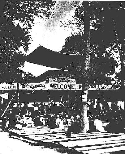 National Temperance camp at Bismarck Grove, 1878