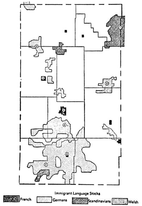 Map of Lyon County landholdings by ethnic group