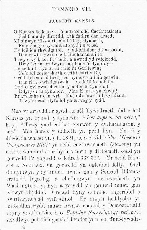 Chapter 7, from 'A History of the Welsh in America'